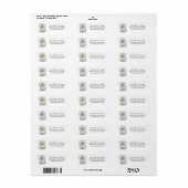 Maltese hond retour adres mail labels Stickers (Full Sheet)