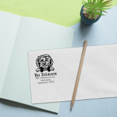 Maltese hond, retouradres, rubberstempel