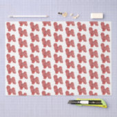 Maltese hond Schattige kerstsilhouet wit Tissuepapier (Craft)