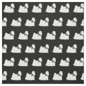 Maltese Hond Silhouet Huisdier Stof (Swatch)