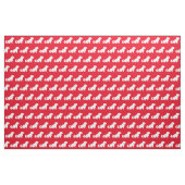 Maltese hond Silhouette Pet Red Stof (Fat Quarter)