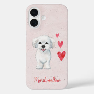Maltese hond Speelgoed Breed iPhone 16 Hoesje