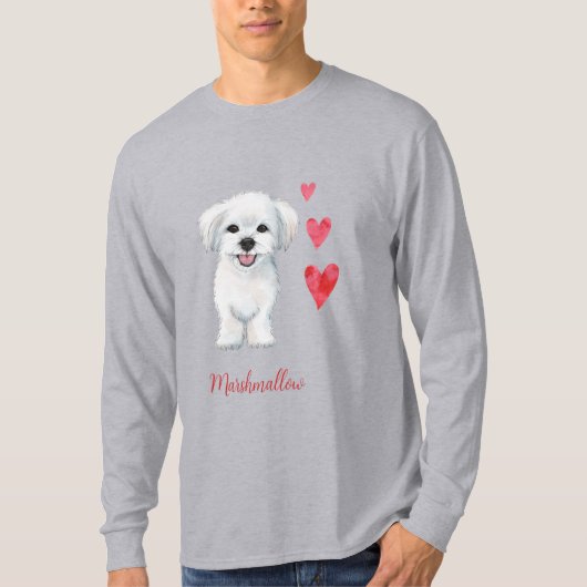 Maltese hond Speelgoed Breed T-shirt (Voorkant)