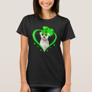Maltese hond St Patrick S Day Shamrock Costume T-shirt