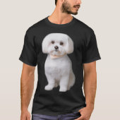 Maltese hond t-shirt (Voorkant)