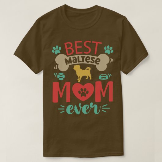 Maltese hond t-shirt (Design voorkant)
