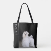 Maltese hond tote bag (Achterkant)