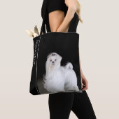 Maltese hond tote bag (Dichtbij)