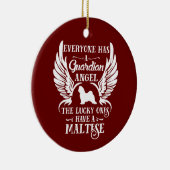 Maltese hond uit de vogel keramisch ornament (Rechts)