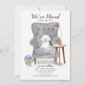 Maltese hond We hebben een bewegende aankondiging (Voorkant)