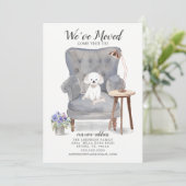 Maltese hond We hebben een bewegende aankondiging (Staand voorkant)