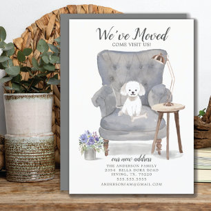 Maltese hond We hebben een bewegende aankondiging