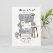 Maltese hond We hebben een bewegende aankondiging (Staand voorkant)