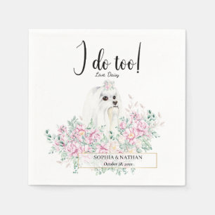Maltese hond Wedding Cocktail Napkins Servet