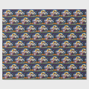 Maltese honden pompoen Halloween grappig Cadeaupapier