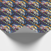 Maltese honden pompoen Halloween grappig Cadeaupapier (Hoek)