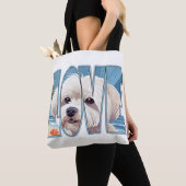 Maltese hondenliefde tote bag (Dichtbij)