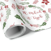 Maltese kerst met kerstmis, Il-Milied it-tajjeb Cadeaupapier (Rol Hoek)