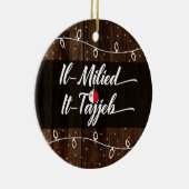 Maltese kerst met milde hitte-Tadzjiekse feestdag Keramisch Ornament (Rechts)