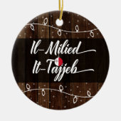 Maltese kerst met milde hitte-Tadzjiekse feestdag Keramisch Ornament (Voorkant)