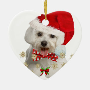 Maltese kerstcadeautjes voor kerst keramisch ornament