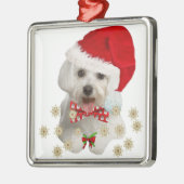 Maltese kerstcadeautjes voor kerst metalen ornament (Links)