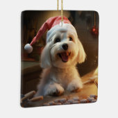 Maltese Kerstkoekjes Feestelijke vakantie Keramisch Ornament (Rechts)