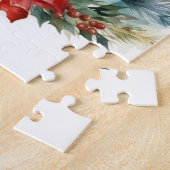 Maltese Kerstkrans feestelijke pup Legpuzzel (Zijkant)