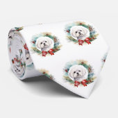 Maltese Kerstkrans feestelijke pup Stropdas (Opgerold)