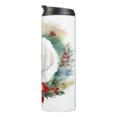 Maltese Kerstkrans feestelijke pup Thermosbeker (Geroteerd rechts)