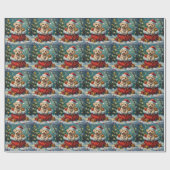 Maltese Kerstman Zak Avontuur Cadeaupapier (Vlak)