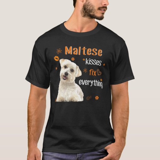 Maltese Kisses lossen alles op T-shirt (Voorkant)
