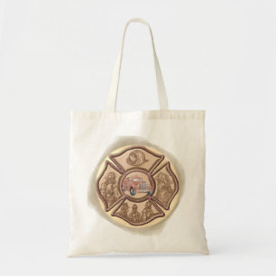 Maltese Kruis Brandweerman Boodschappentas Tote Bag