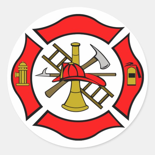 Maltese kruis Sticker (Voorkant)