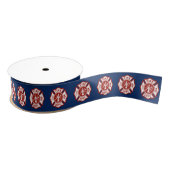 Maltese kruis symbool patroon marine grosgrain lint (Spoel)
