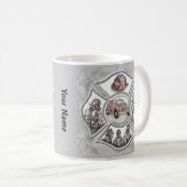 Maltese kruisbrandweerman aangepaste mok (Voorkant rechts)