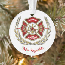 Maltese kruisgerichte brandweerman