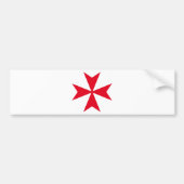 maltese kruising bumpersticker (Voorkant)
