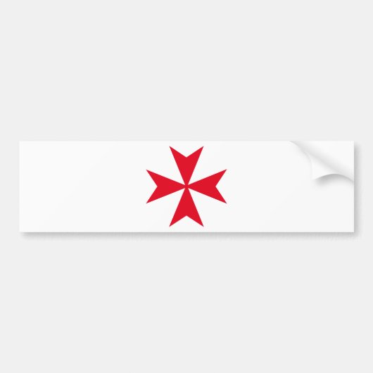 maltese kruising bumpersticker (Voorkant)