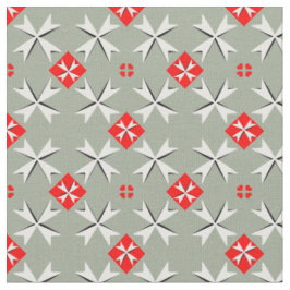 Maltese kruising en Malta vlag Trendy Fabric/mode Stof