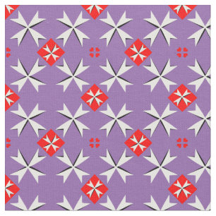 Maltese kruising en Malta vlag Trendy Fabric/mode Stof