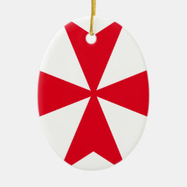maltese kruising keramisch ornament