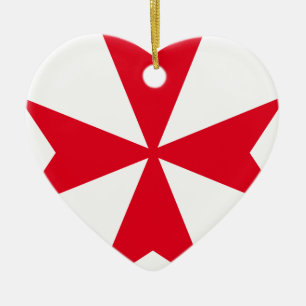 maltese kruising keramisch ornament