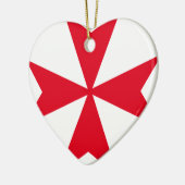 maltese kruising keramisch ornament (Links)