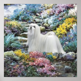 Maltese kunst waar liefde groeit poster