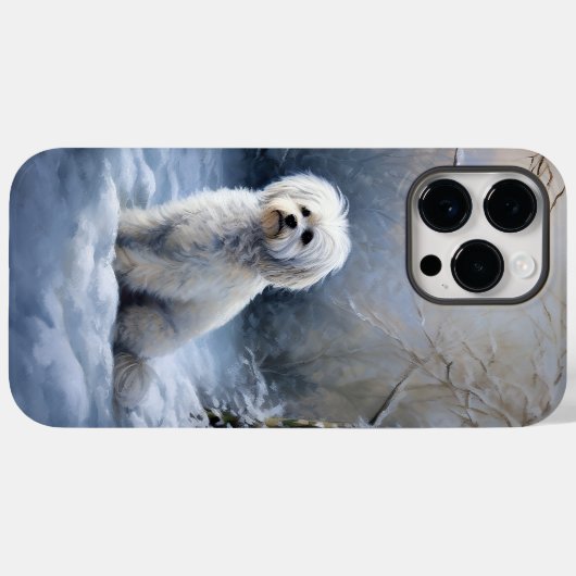 Maltese Laat het Sneeuwen Kerstmis Case-Mate iPhone Case (Achterkant (horizontaal))