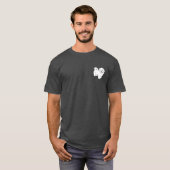 Maltese leuke illustratie retro t-shirt (Voorkant volledig)