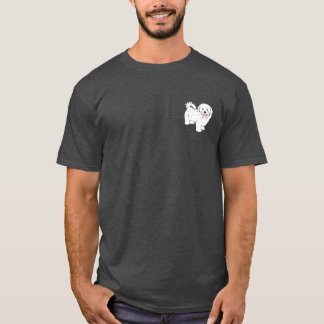 Maltese leuke illustratie retro t-shirt