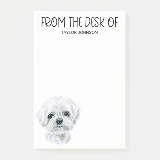 Maltese-liefhebber Post-it® Notes (Voorkant)