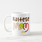 Maltese mam (Hondenras) Gift Koffiemok (Links)